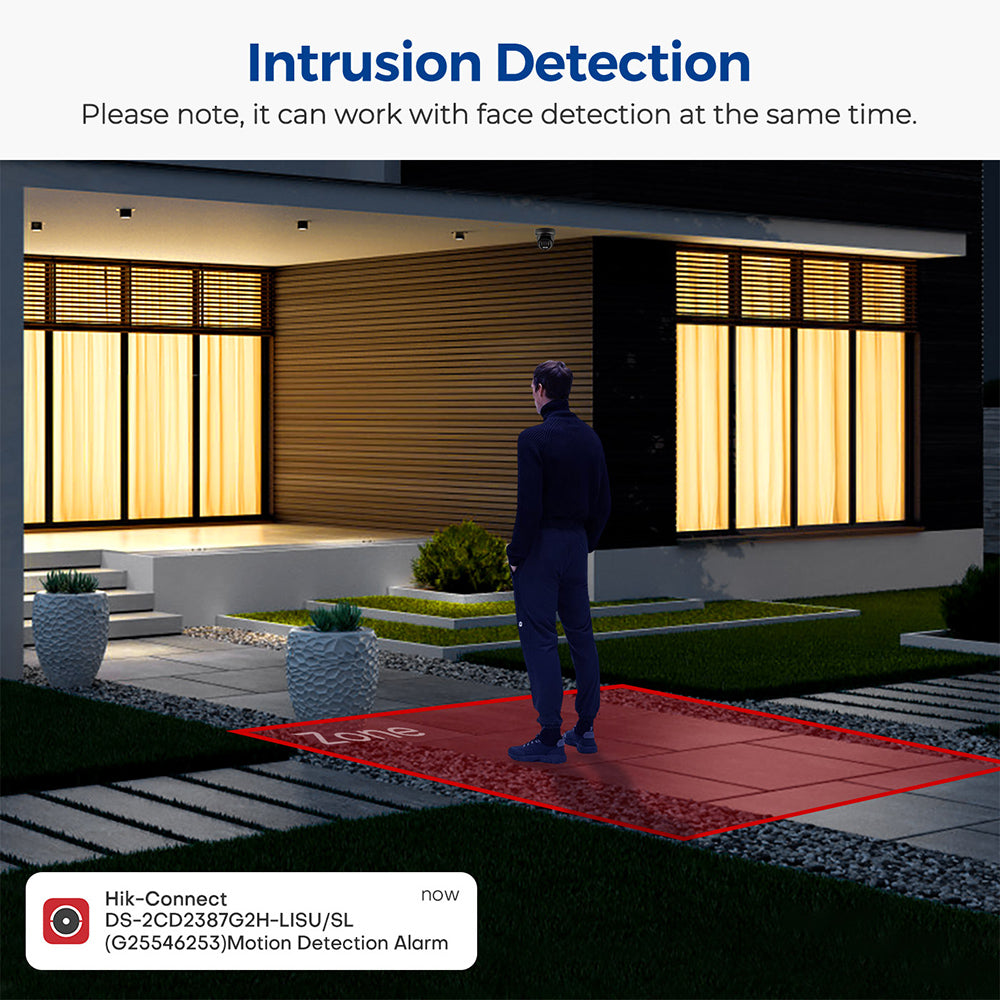 DS-2CD2543G2-IWS 4MP AcuSense Built-in Mic Fixed Mini Dome WIFI Network Camera