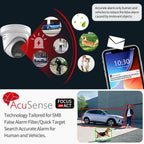 Hikvision 8MP DS-2CD2387G2H-LISU/SL Two-way Talk 2.8mm Smart Hybrid Light with ColorVu Turret Network Camera Active strobe light & audio alarm