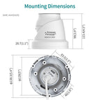 Hikvision 8MP DS-2CD2387G2H-LISU/SL Two-way Talk 2.8mm Smart Hybrid Light with ColorVu Turret Network Camera Active strobe light & audio alarm
