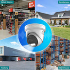 Hikvision 4MP DS-2CD2347G2H-LISU/SL Two-way Talk 2.8mm Smart Hybrid Light with ColorVu Turret Network Camera Active strobe light & audio alarm