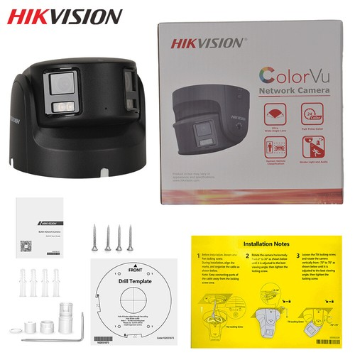 Hikvision DS-2CD2387G2P-LSU/SL 8MP ColorVu 4K 4mm 2-Way Audio 180° Horizontal US