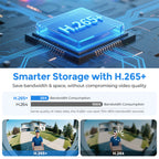 Hikvision DS-2CD2387G2P-LSU/SL 8MP 180° Panoramic ColorVu IP Camera Mic Speaker