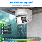 Hikvision DS-2CD2387G2P-LSU/SL 8MP 180° Panoramic ColorVu IP Camera Mic Speaker