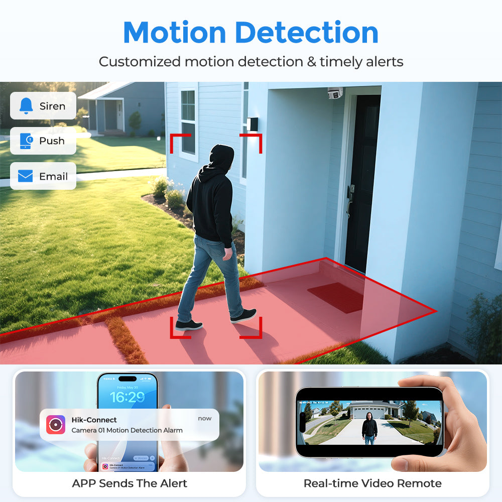 Hikvision DS-2CD2387G2P-LSU/SL 8MP 180° Panoramic ColorVu IP Camera Mic Speaker