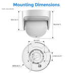 Hikvision DS-2CD2387G2P-LSU/SL 8MP 180° Panoramic ColorVu IP Camera Mic Speaker