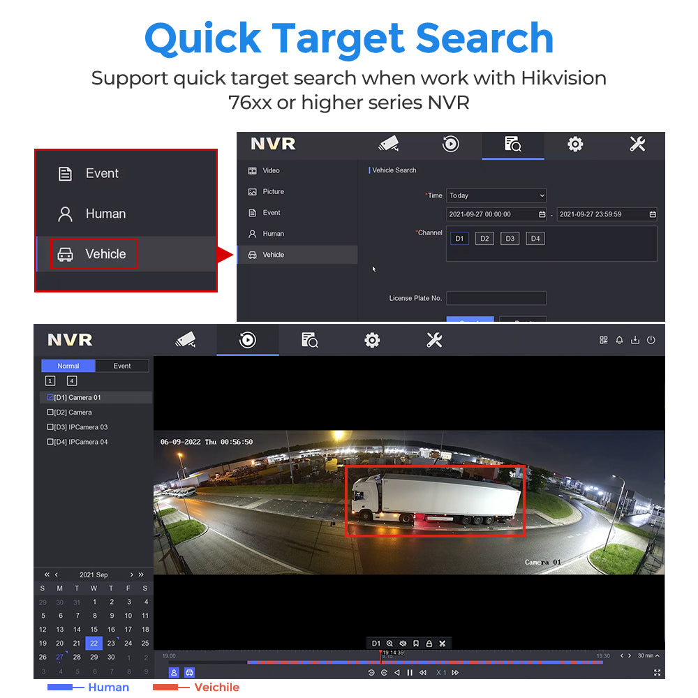 Hikvision DS-2CD2387G2P-LSU/SL 8MP 180° Panoramic ColorVu IP Camera Mic Speaker