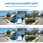 Hikvision DS-2CD2387G2P-LSU/SL 8MP 180° Panoramic ColorVu IP Camera Mic Speaker