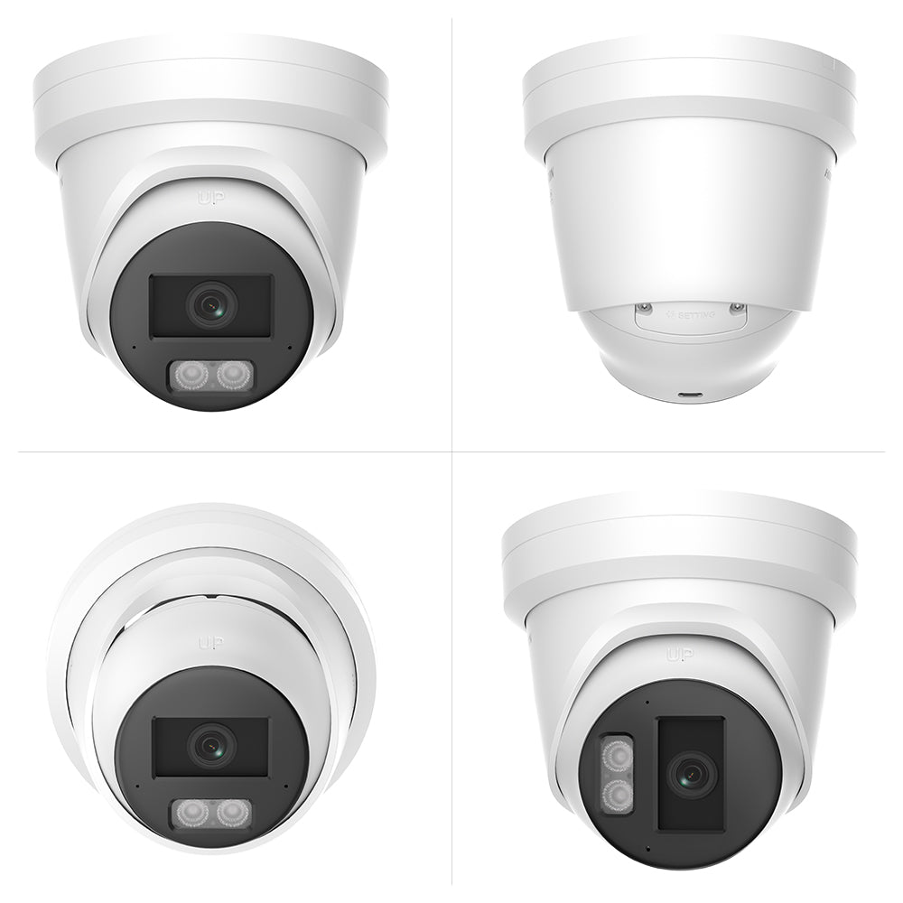 Hikvision DS-2CD2347G3-LI2UY 2.8mm 4MP Anti-corrosion IP Camera Smart Hybrid Light with ColorVu Turret Built-in mic Network Camera