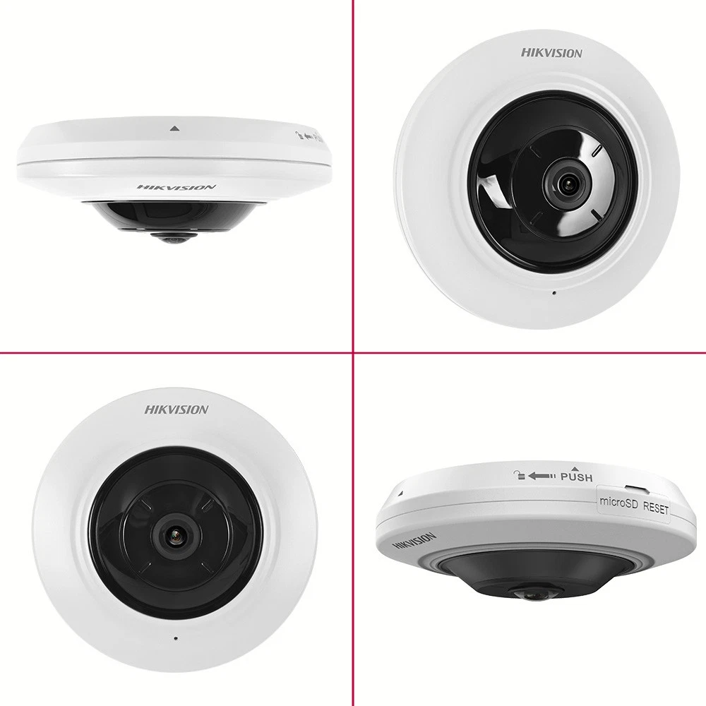 Hikvision 5MP Fisheye Security IP Camera 360° View Indoor DS-2CD2955G0-ISU MIC