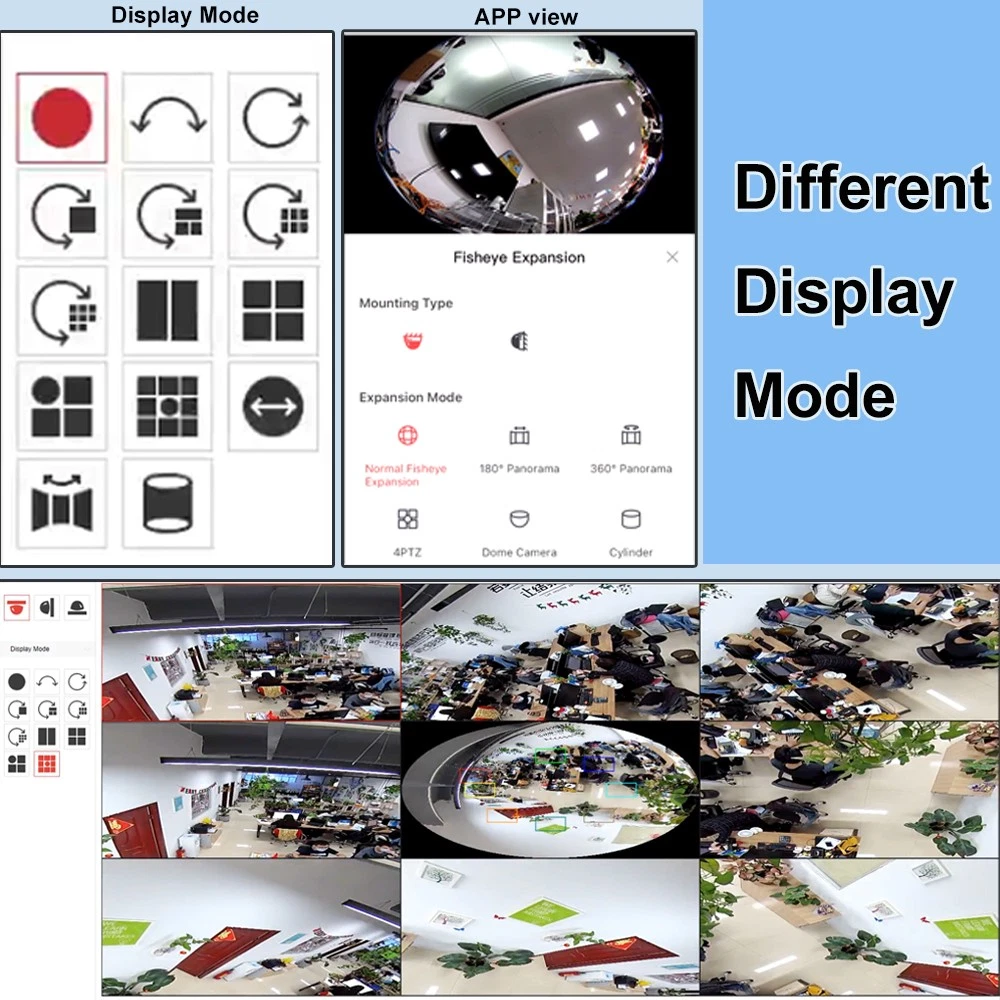 Hikvision 5MP Fisheye Security IP Camera 360° View Indoor DS-2CD2955G0-ISU MIC