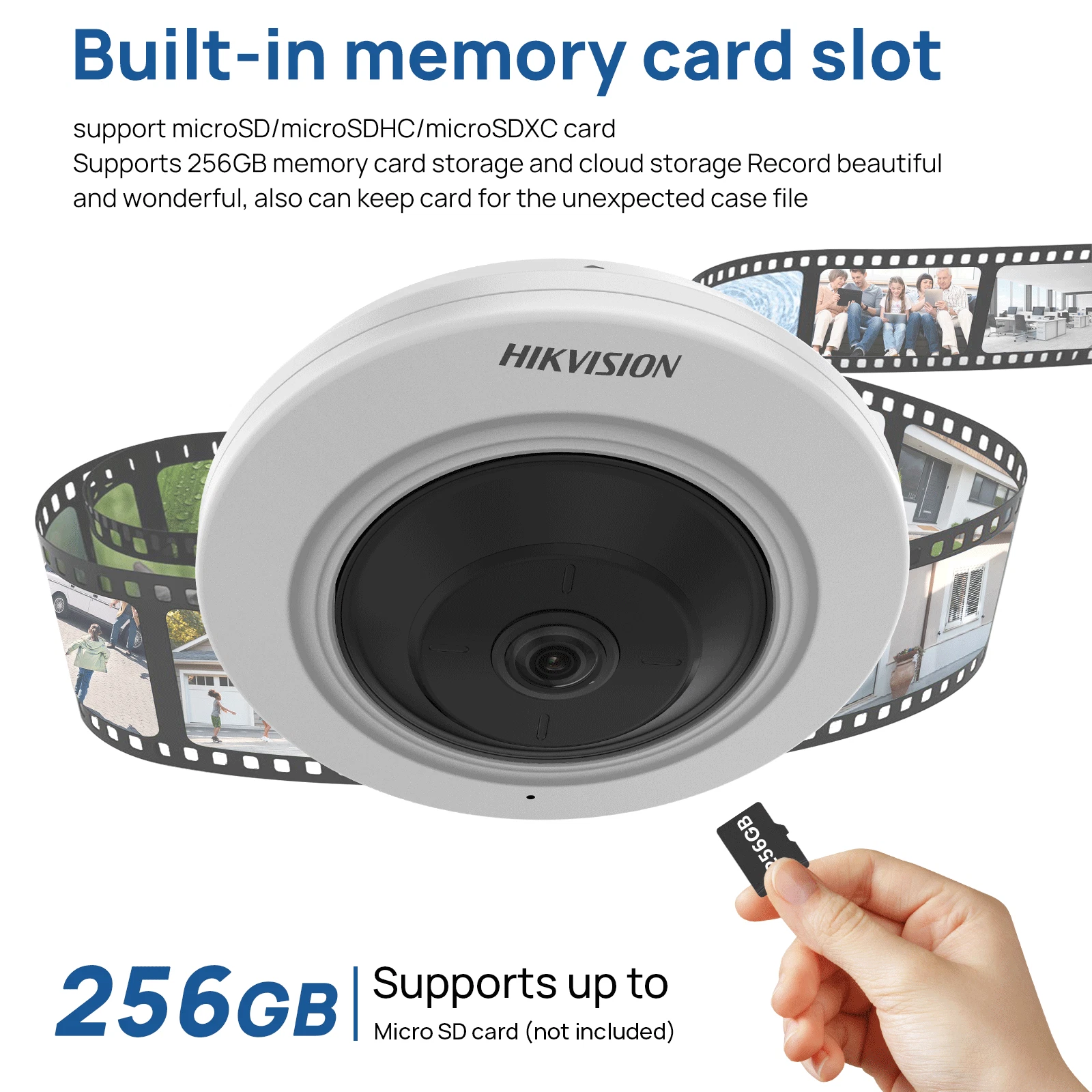 Hikvision 5MP Fisheye Security IP Camera 360° View Indoor DS-2CD2955G0-ISU MIC