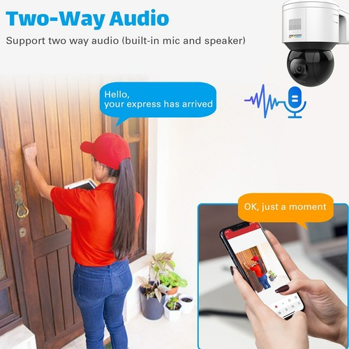 Hikvision DS-2DE3A400BW-DE 3-inch 4 MP ColorVu Mini PT Dome Network Camera