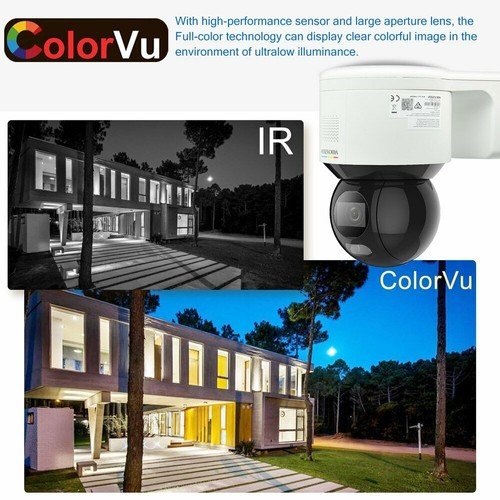 Hikvision DS-2DE3A400BW-DE 3-inch 4 MP ColorVu Mini PT Dome Network Camera
