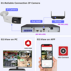 Hikvision 180° Panoramic 4K ColorVu Bullet Camera DS-2CD2T87G2P-LSU/SL 2Way Talk