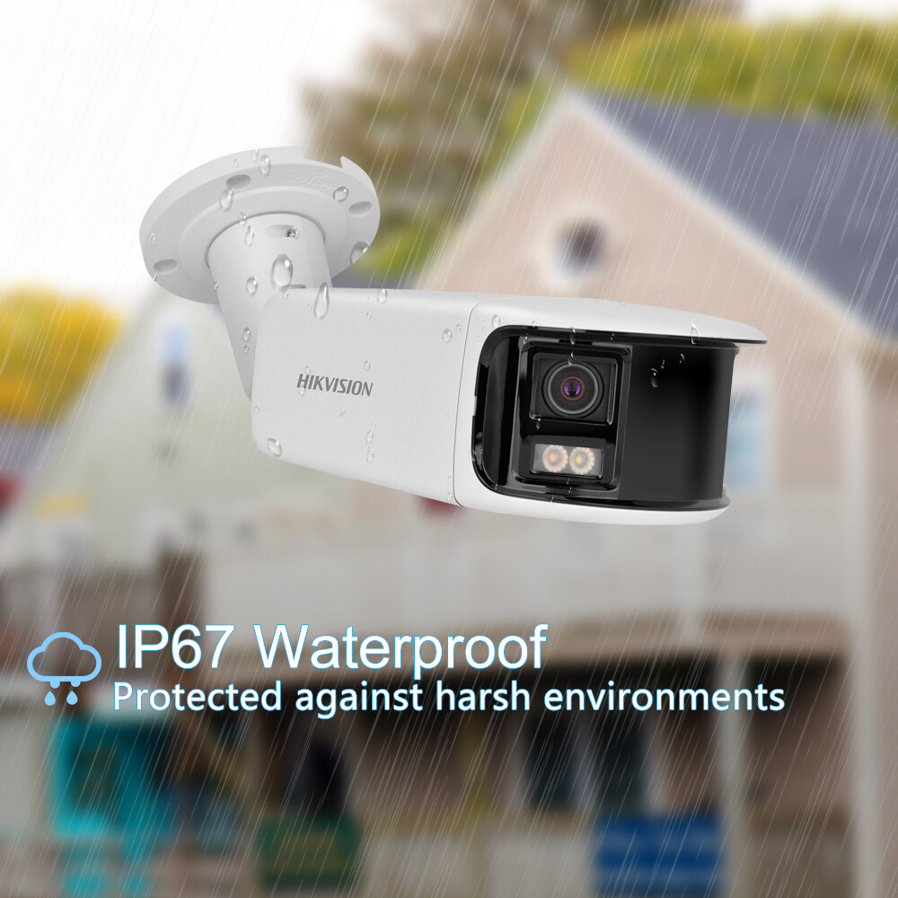 Hikvision 180° Panoramic 4K ColorVu Bullet Camera DS-2CD2T87G2P-LSU/SL 2Way Talk