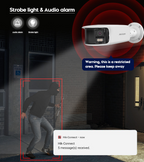 Hikvision 180° Panoramic 4K ColorVu Bullet Camera DS-2CD2T87G2P-LSU/SL 2Way Talk