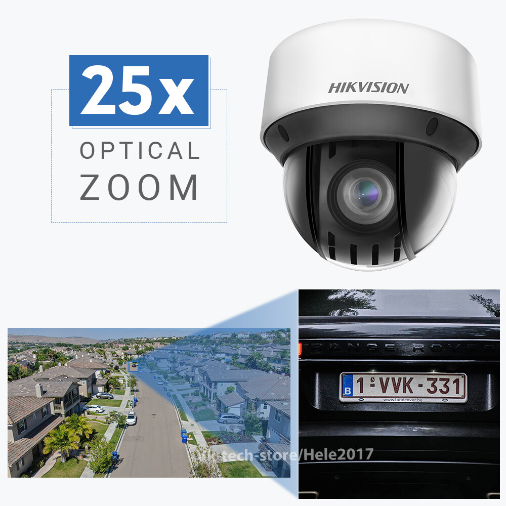 Hikvision 4MP DS-2DE4A425IWG-E 25X Zoom PTZ DarkFighter IP Camera Auto-Tracking