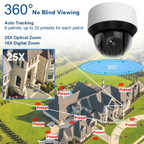Hikvision 4MP DS-2DE4A425IWG-E 25X Zoom PTZ DarkFighter IP Camera Auto-Tracking