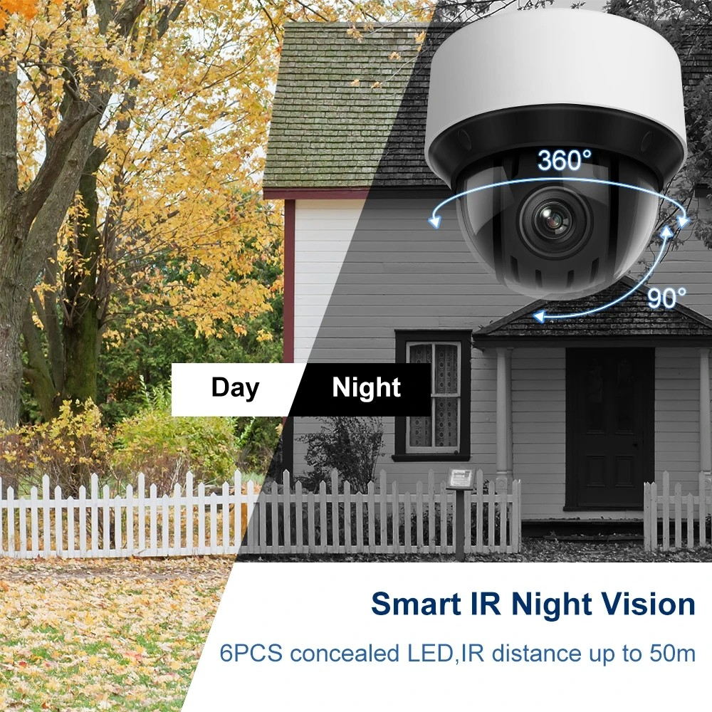 Hikvision 4MP DS-2DE4A425IWG-E 25X Zoom PTZ DarkFighter IP Camera Auto-Tracking