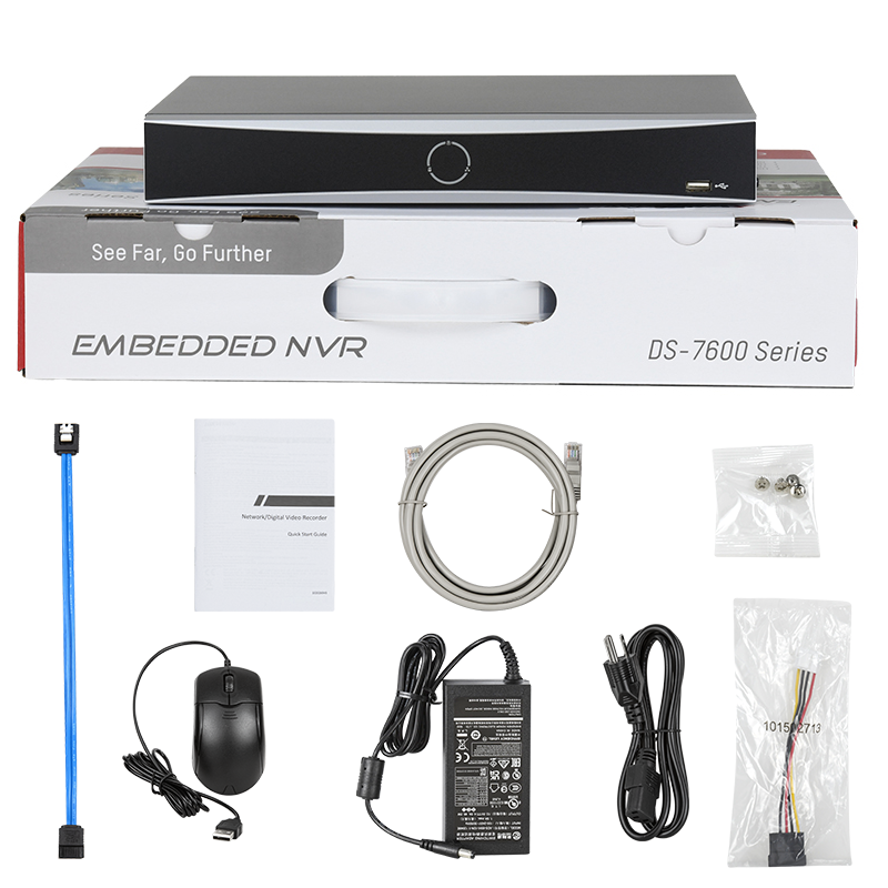Hikvision DS-7604NXI-K1/4P 4-ch PoE 1U K Series AcuSense 4K NVR 40 Mbps H.265+ plug & play Facial recognition, perimeter protection, motion detection 2.0