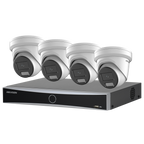 Hikvision 4CH 8MP IP CCTV Camera System PoE AcuSense 4Channels 4PoE NVR 8MP ColorVu Built in MIC Smart Hybrid Light Lot