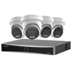 Hikvision 4CH 4MP IP CCTV Camera System PoE AcuSense 4Channels 4PoE NVR 4MP ColorVu Built in MIC Smart Hybrid Light Lot