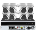 Hikvision 8CH 4MP IP CCTV Camera System PoE 8Channels 8PoE 8K NVR 4MP ColorVu Built in MIC Smart Hybrid Light Lot