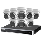 Hikvision 8CH 8MP IP CCTV Camera System PoE 8Channels 8PoE 8K NVR 8MP ColorVu Built in MIC Smart Hybrid Light 4K IP Cameraa Lot