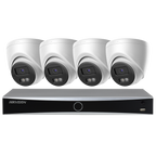 Hikvision 8ch Security Camera Kits AcuSense 4K NVR 8 MP Smart Hybrid Light Turret IP Cam
