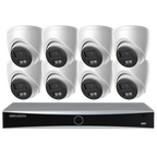 Hikvision 8ch Security Camera Kits AcuSense 4K NVR 8 MP Smart Hybrid Light Turret IP Cam
