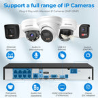 Hikvision DS-7608NXI-K1/8P 8-ch 8 PoE 1U AcuSense 4K NVR 80 Mbps for 12 MP/8 MP/6 MP/5 MP/4 MP/3 MP/1080p IP Camera