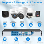 Hikvision DS-7608NXI-K2/8P 8-ch PoE 1U AcuSense 4K NVR 8CH 4K 8-Channel PoE AcuSense NVR Network Video Recorder Human/Vehicle Detection  Plug & Play with HIK IP Camera