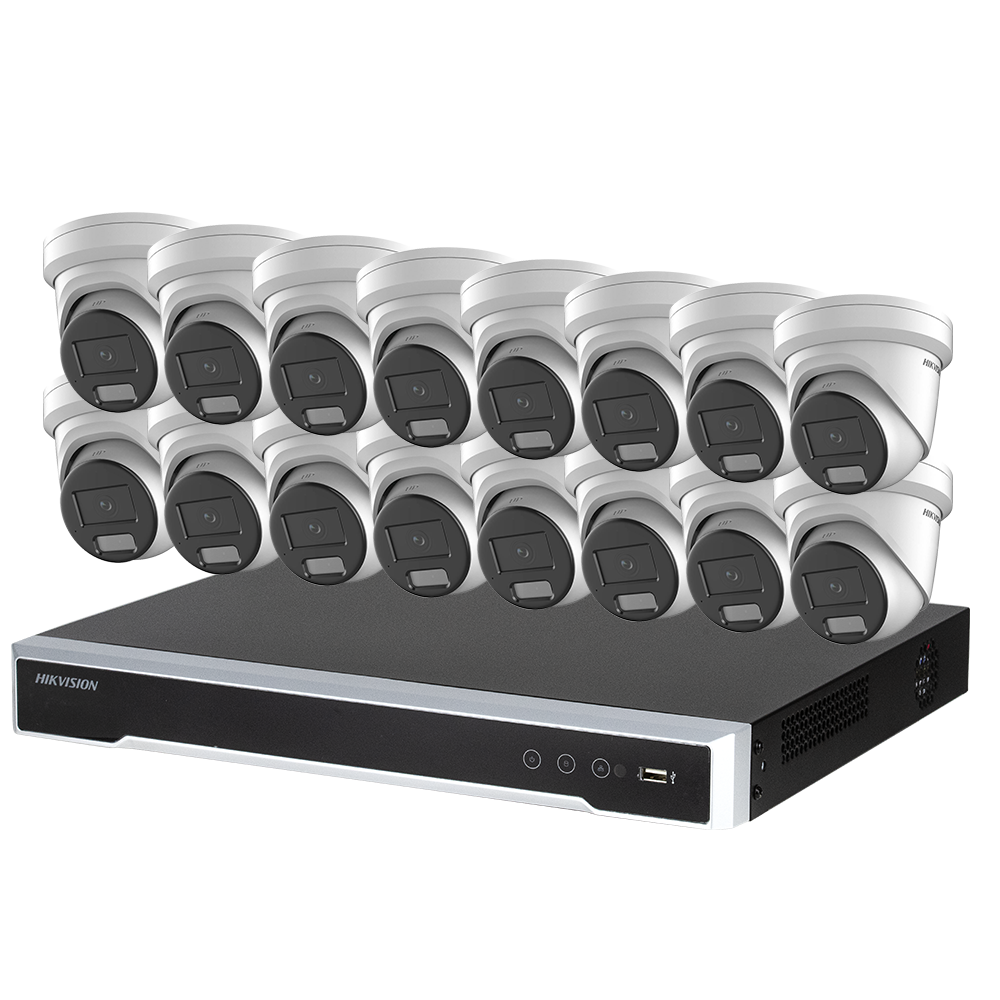 Hikvision DS-7616NI-M2/16P 16CH 8MP IP CCTV Camera System PoE 16Channels 16PoE 8K NVR 8MP ColorVu Built in MIC Smart Hybrid Light 4K IP Cameraa Lot