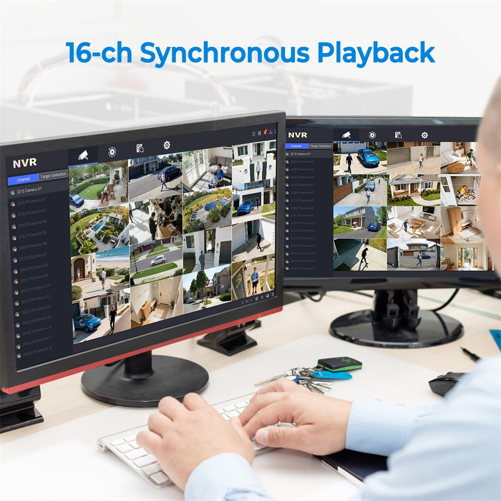 Hikvision DS-7616NXI-K2/16P 16CH PoE AcuSense 4K NVR Network Video Recorder (No Hard Drive), Human/Vehicle Detection, 160Mbps Bandwidth, 12MP Decoding, H.265+, Plug & Play