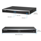Hikvision DS-7616NXI-K2 16-ch Non POE AcuSense 4K NVR 160 Mbps HDMI & VGA 2 MP/8 MP/6 MP/5 MP/4 MP/3 MP/1080p (30 fps)