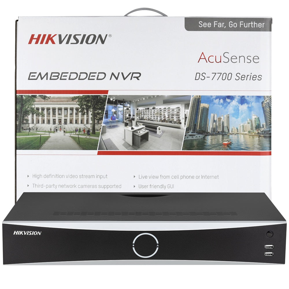 Hikvision 32 Channel 4K Non-PoE Port Security Camera System 8MP Outdoor Indoor Turret Dome 24/7 Surveillance 4SATA