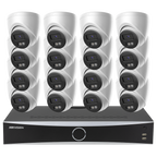 Hikvision 32CH 16POE 4K Security Camera System 8MP Smart Hybrid Night Ai indoor Outdoor Waterproof IP Camera P2P Audio Record Set