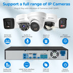 Hikvision  DS-7732NXI-K4 32 CH 4K 8MP NVR Network Video Recorder, Hard Drive Not Included, Support Facial Recognition, Perimeter Protection, Motion Detection 2.0, 4 SATA, 16TB for Each HDD, NO PoE Port
