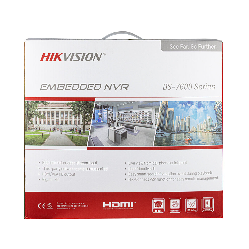 DS-7608NXI-I2/8P/S Hikvision Acusense 32MP 4K 8ch 8POE 1U NVR