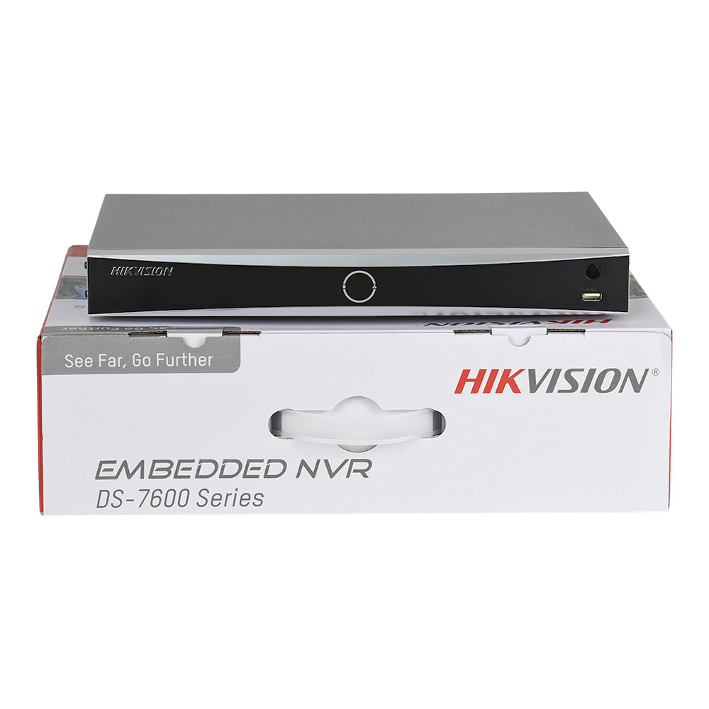 Hikvision DS-7608NXI-I2/8P/S 4K AcuSense NVR+DS-2CD2347G2H-LIU 4MP ColorVu Built in MIC Smart Hybrid Light IP Camera Lot