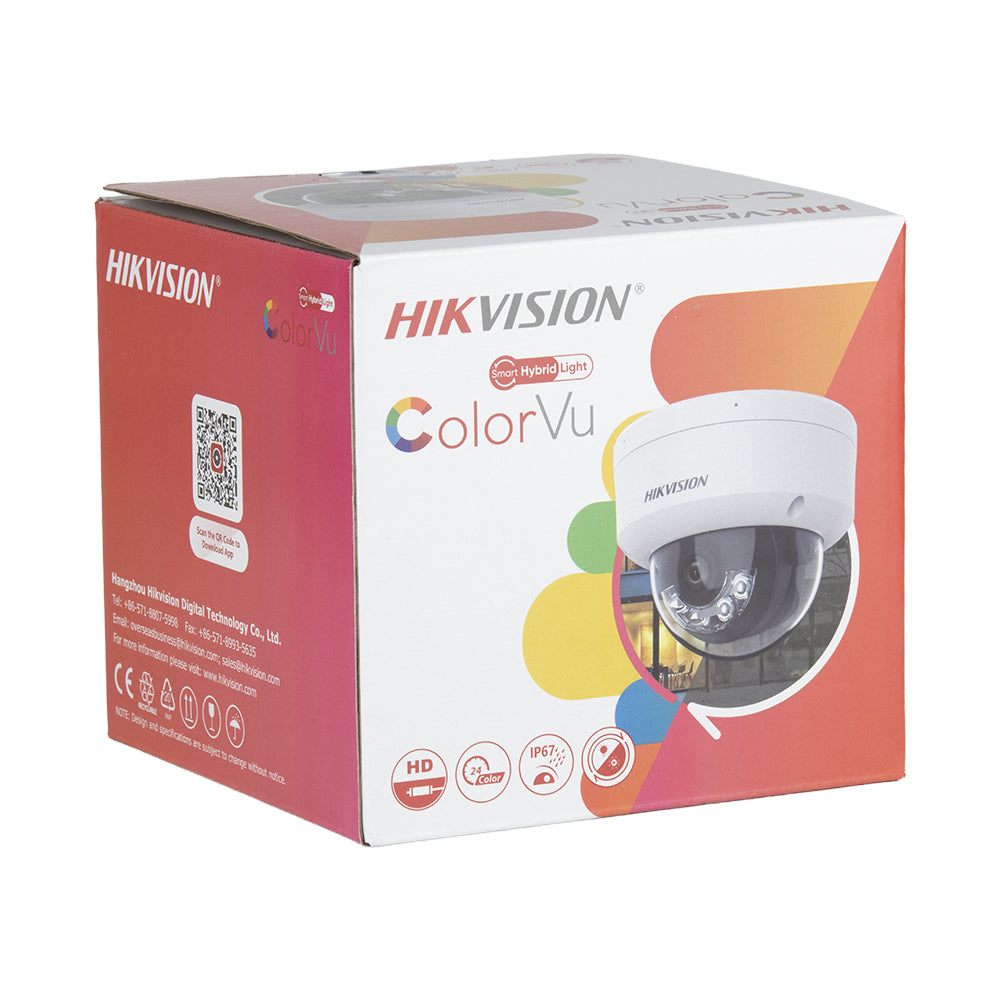 Hikvision 8MP Vandal Dome DS-2CD2187G2H-LISU IP Camera Smart Hybrid Light w/MIC