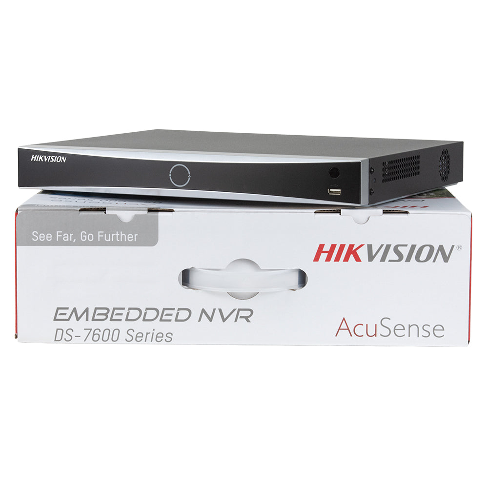 Hikvision DS-7608NXI-K2/8P K-Series AcuSense NVR+DS-2CD2387G2H-LIU 8MP ColorVu Built in MIC Smart Hybrid Light IP Camera Lot
