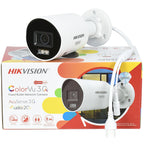 Hikvision DS-2CD2087G3-LI2UY 8MP ColorVu 3.0 AcuSense AI PoE Bullet Camera with Smart Hybrid Light & Built-in Microphone