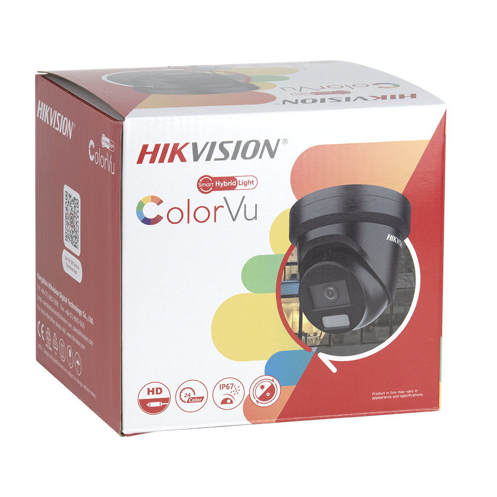 Hikvision DS-2CD2387G2H-LIU 8MP 4K PoE Hybrid Light ColorVu Mic IP Camera Black