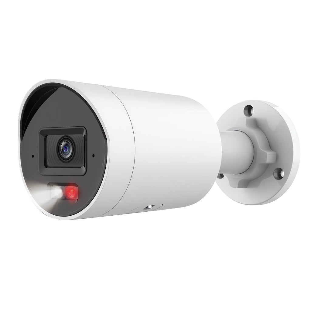 Hikvision Compatible 4MP Built-in 2-way Mic Acusense Smart Hybrid Light Fixed Bullet PoE IP Camera