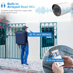 Hikvision Compatible 4MP Built-in 2-way Mic Acusense Smart Hybrid Light Fixed Bullet PoE IP Camera