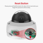 Hikvision Compatible 8MP 4K Built-in 2-way Mic Acusense Smart Hybrid Light POE IP Camera with Motion Detection