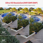 Hikvision Compatible 8MP 4K Built-in 2-way Mic Acusense Smart Hybrid Light POE IP Camera with Motion Detection