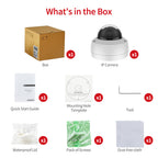 Hikvision Compatible 8MP 4K Built-in 2-way Mic Acusense Smart Hybrid Light POE IP Camera with Motion Detection