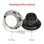 Hikvision Compatible 8MP 4K Built-in 2-way Mic Acusense Smart Hybrid Light POE IP Camera with Motion Detection